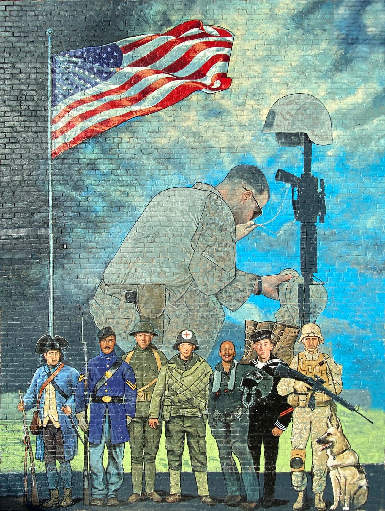 Veterans Memorial mural