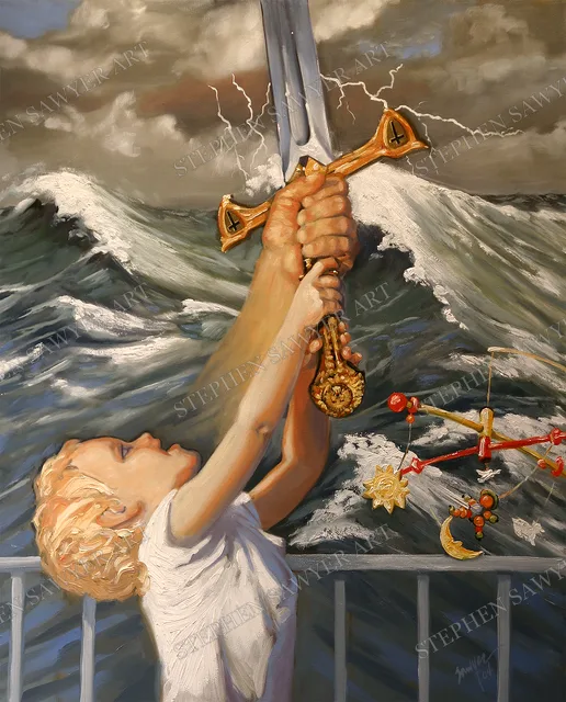 Lionheart, painting by Stephen Sawyer