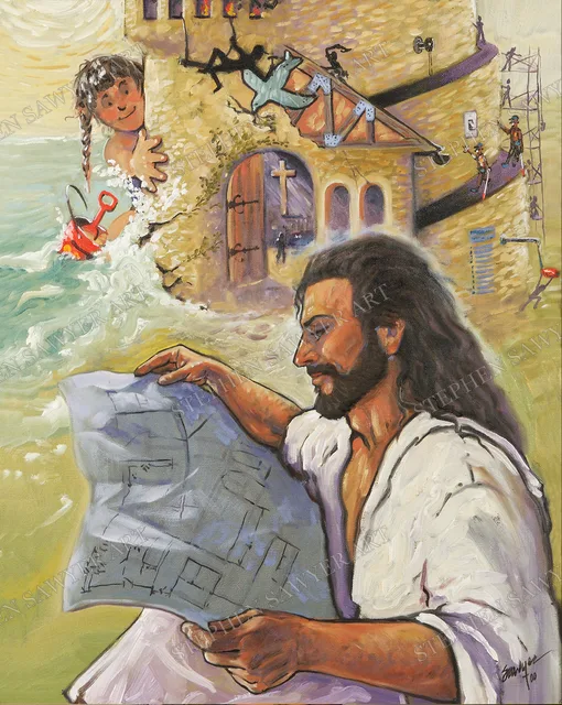 The Architect, painting by Stephen Sawyer