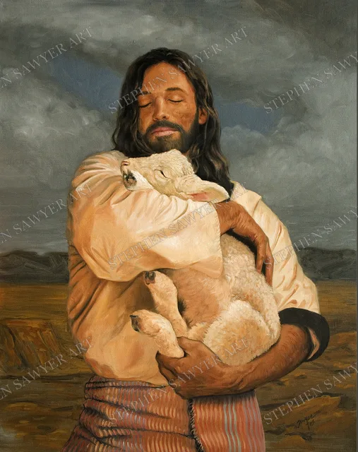 The Lamb, painting by Stephen Sawyer