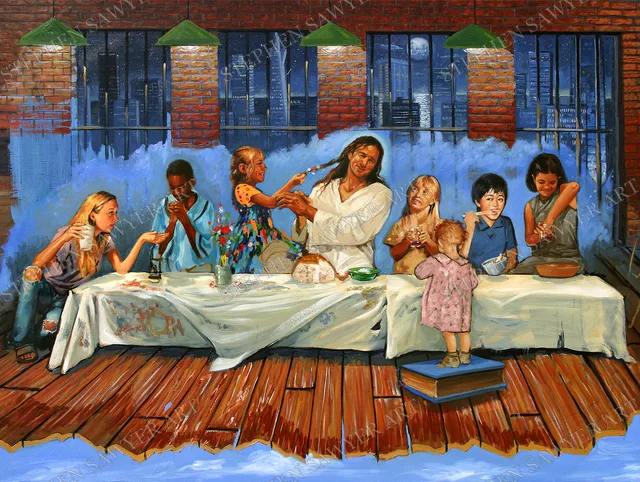 The Last Supper, painting by Stephen Sawyer